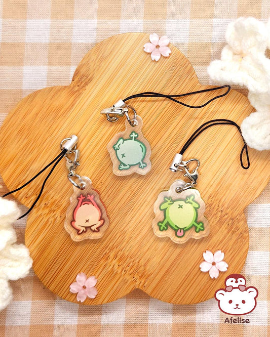Lil Froggies Acrylic Phone Charm Strap