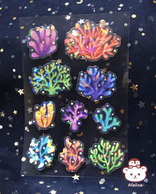 Star Coral Sticker Sheet