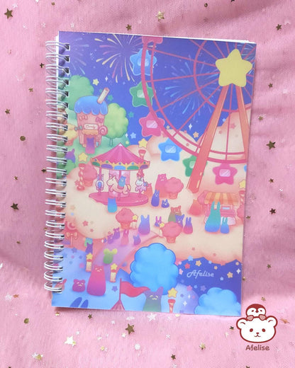 Gummy Animals Theme Park A5 Reusable Sticker Book