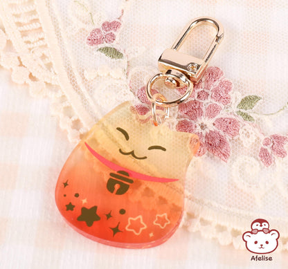 Mystery Bag Gummy Cats Transparent Gradient Acrylic Keychain