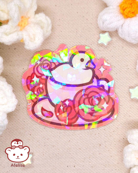 Flower Tea with Duck Stickers