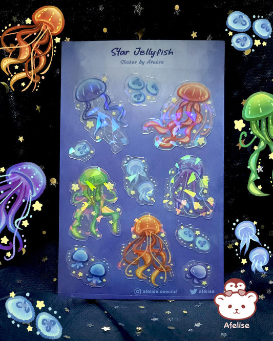 Star Jellyfish Sticker Sheet