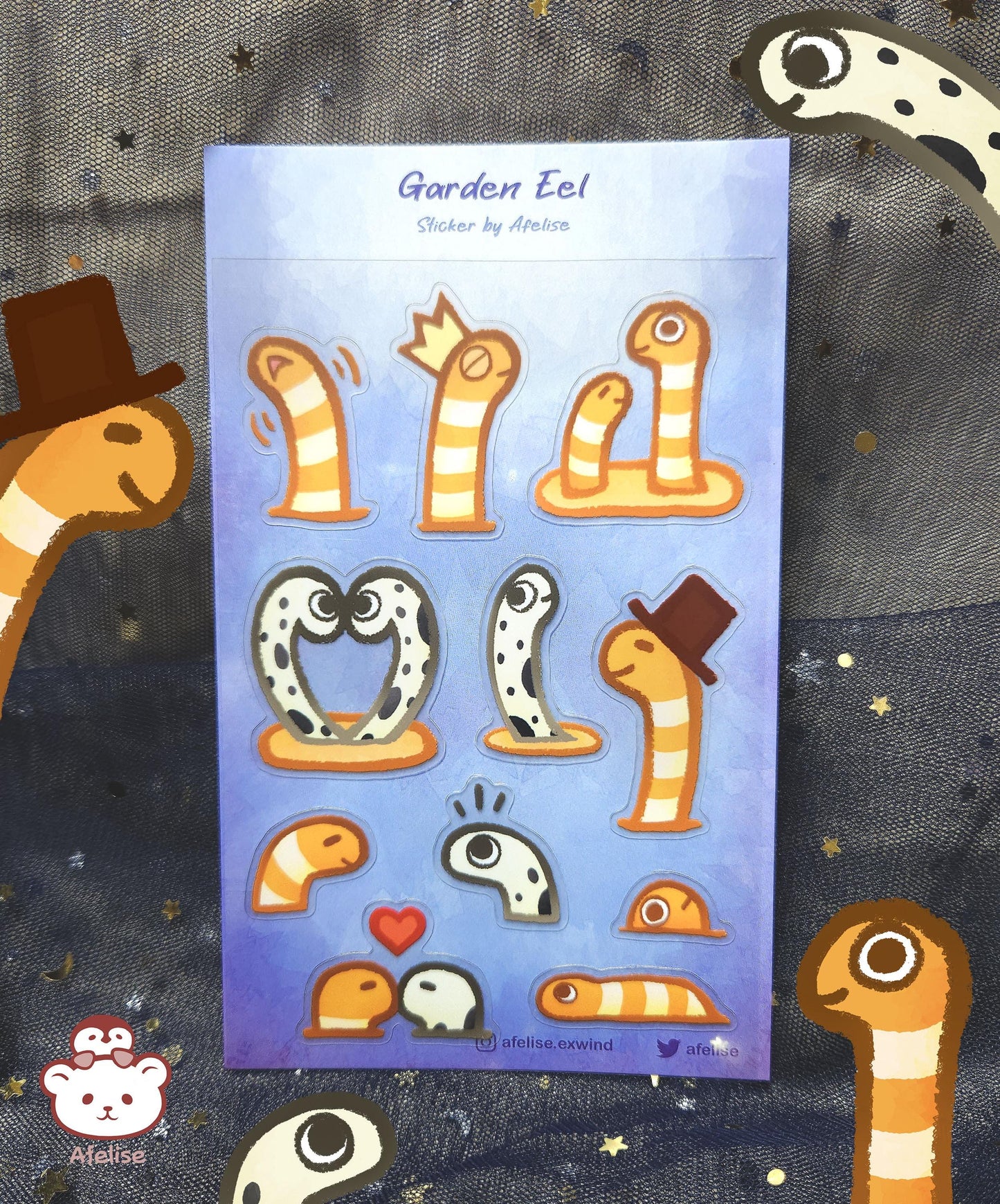 Garden Eel Sticker Sheet