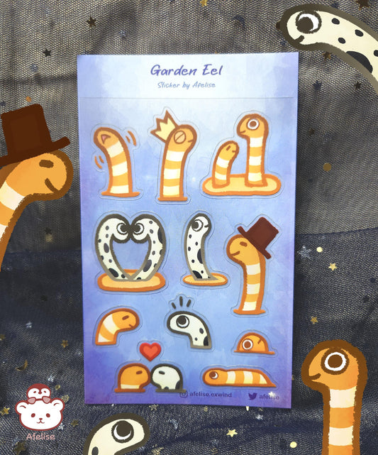 Garden Eel Sticker Sheet