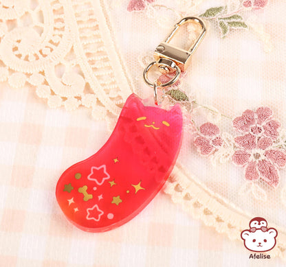 Mystery Bag Gummy Pup Transparent Gradient Acrylic Keychain