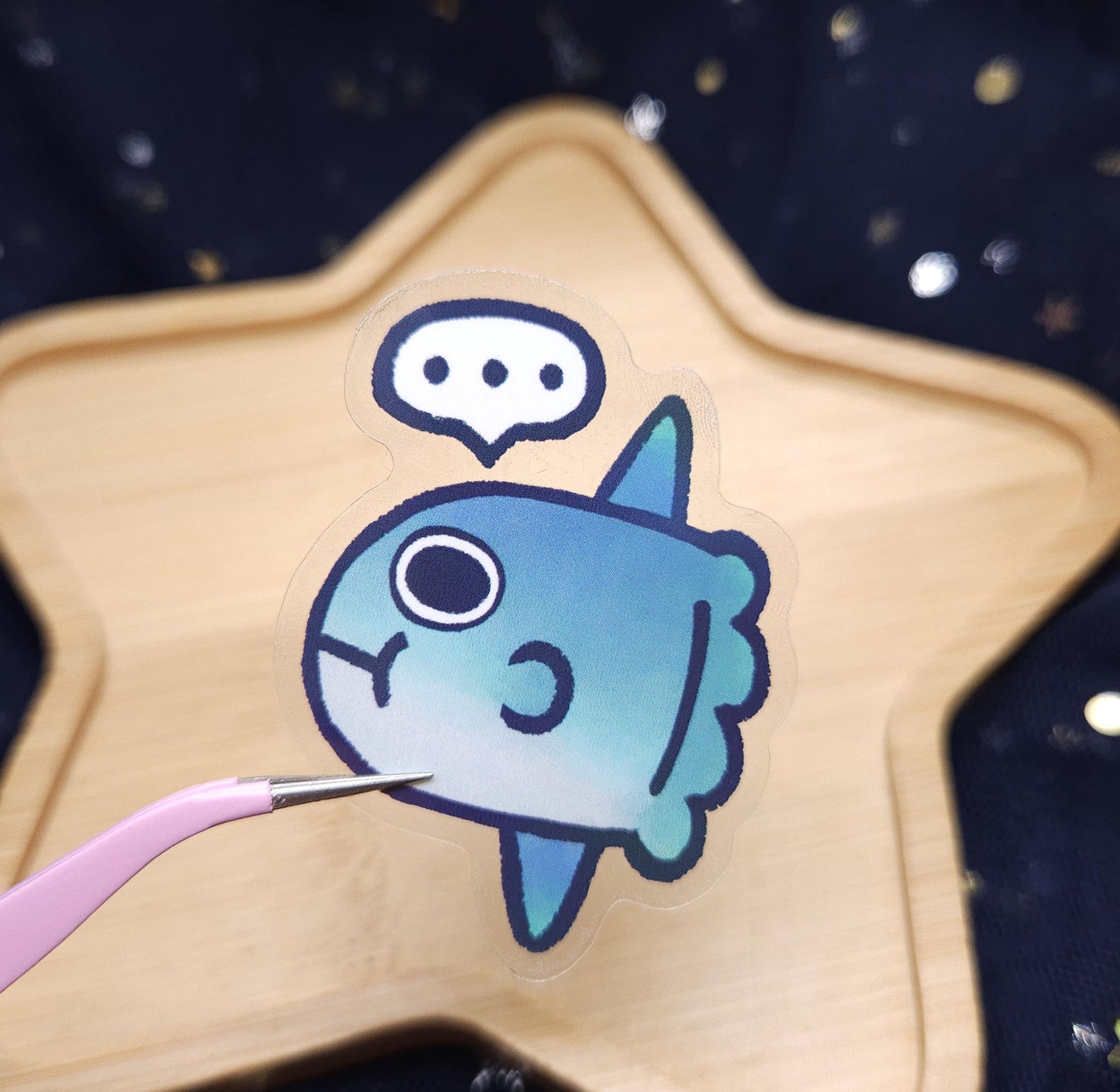 Fishie Friends Transparent Glossy Sticker