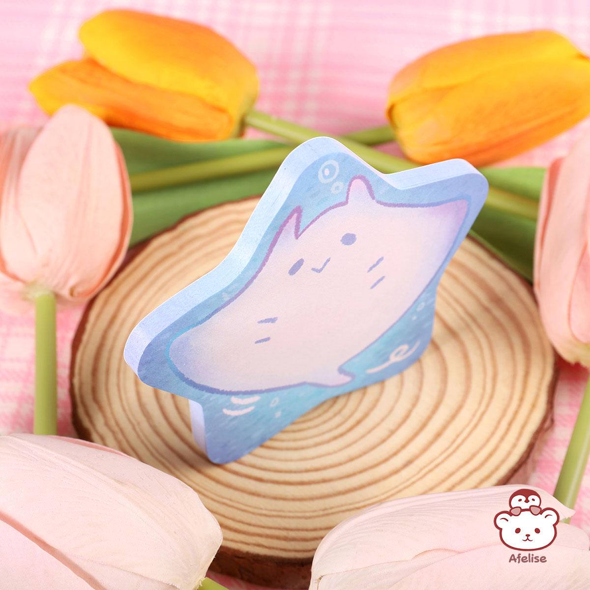 Manta Ray Memo Pad and Sticky Note
