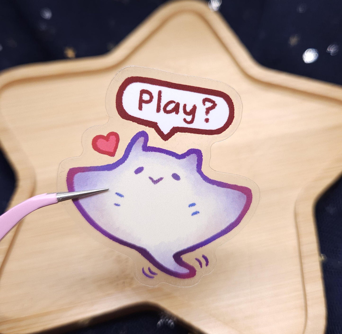 Fishie Friends Transparent Glossy Sticker