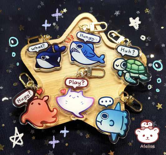 Mystery Bag Fishie Friends Acrylic Keychain
