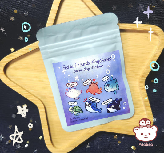 Mystery Bag Fishie Friends Acrylic Keychain