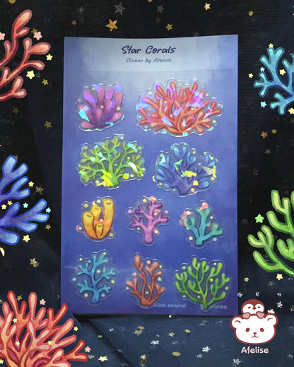 Star Coral Sticker Sheet