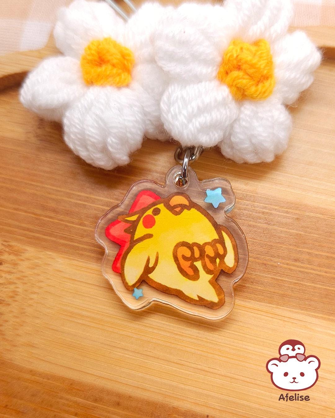 Lil Parrots Acrylic Phone Charm Strap