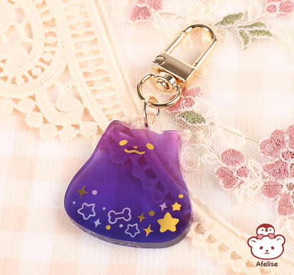 Mystery Bag Gummy Pup Transparent Gradient Acrylic Keychain