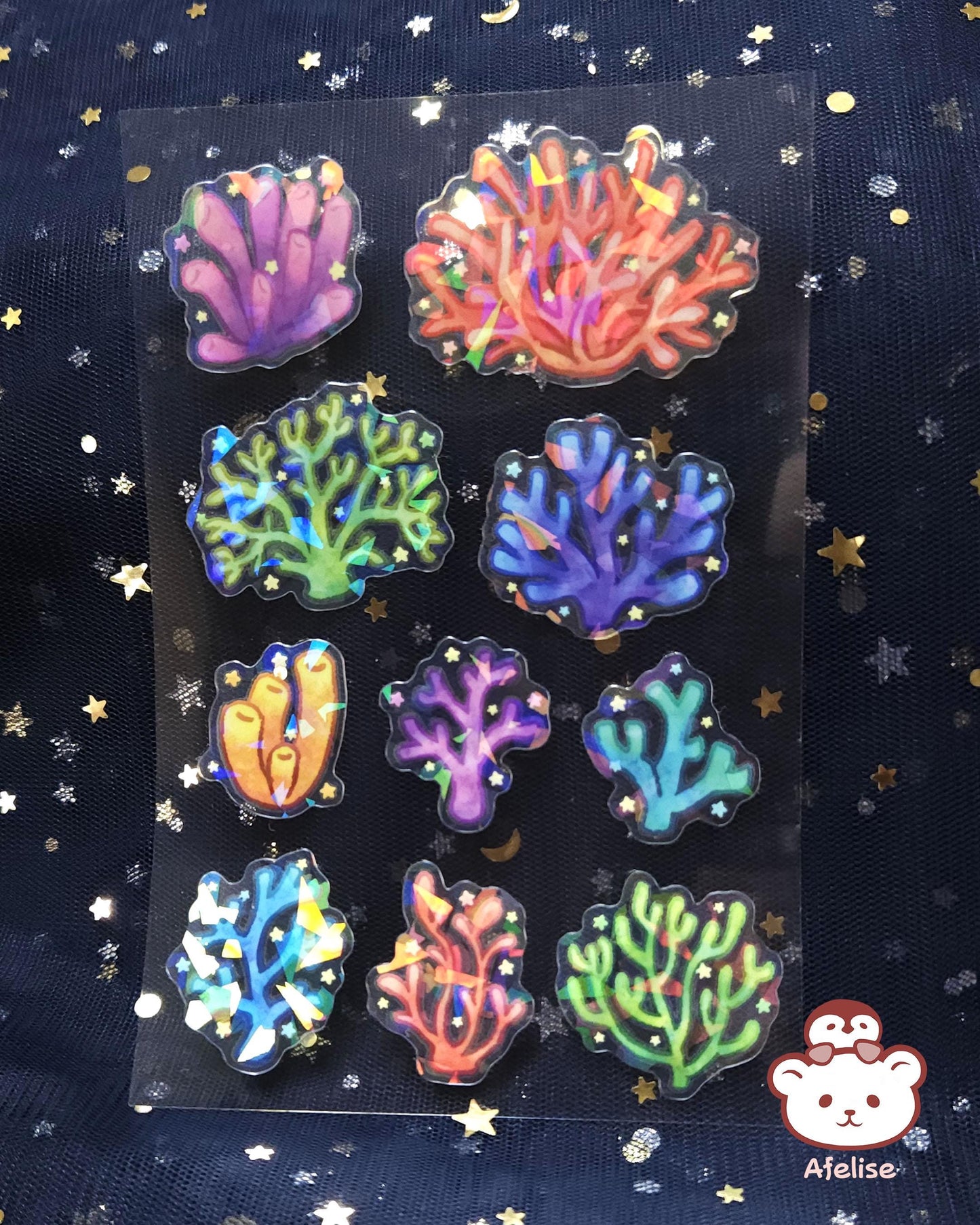 Star Coral Sticker Sheet