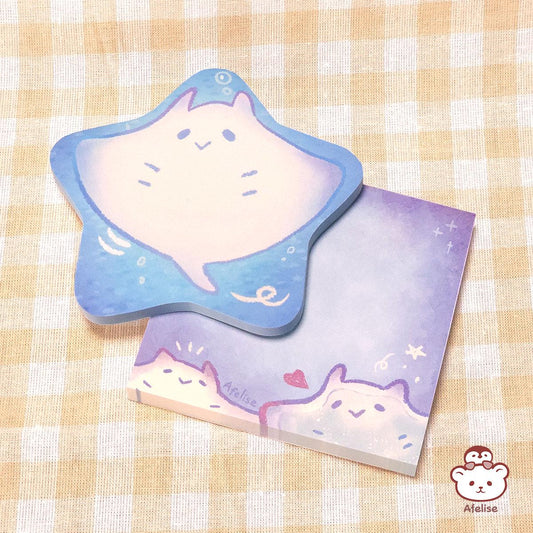 Manta Ray Memo Pad and Sticky Note