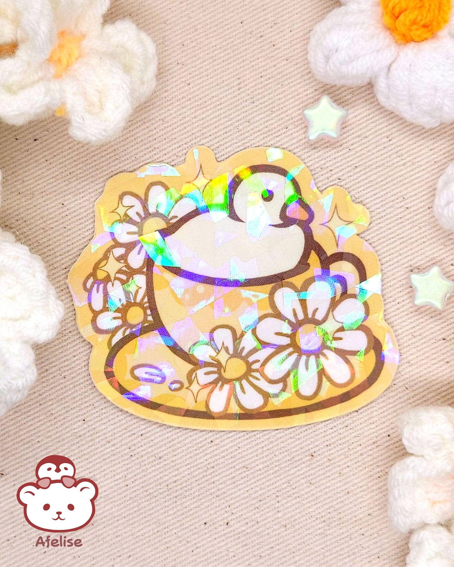 Flower Tea with Duck Stickers