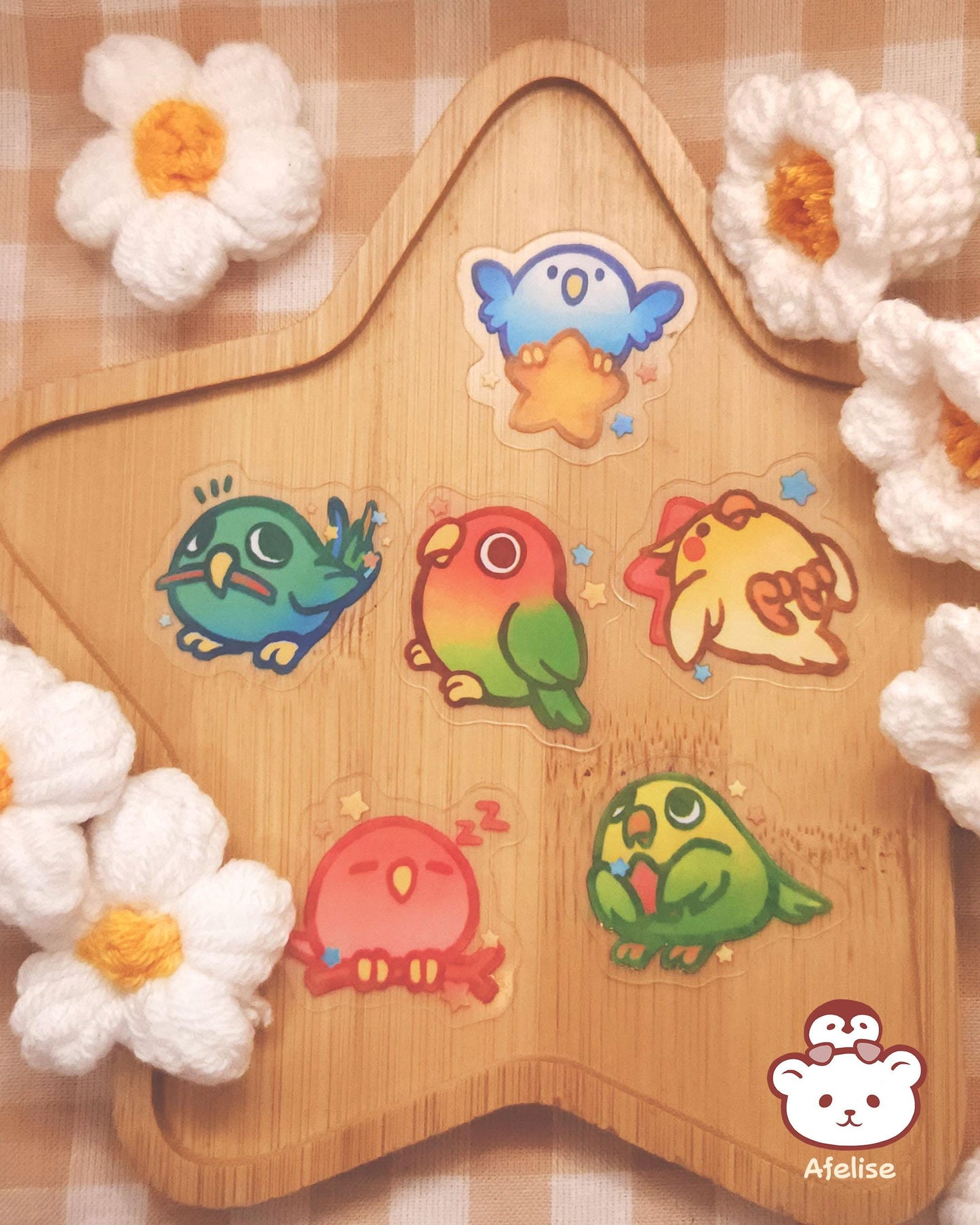 Lil Parrot Sticker Flakes Pack