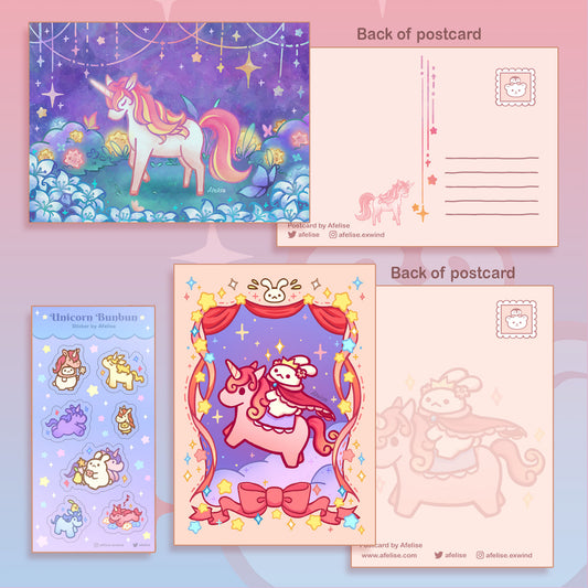 Unicorn Postcard Set
